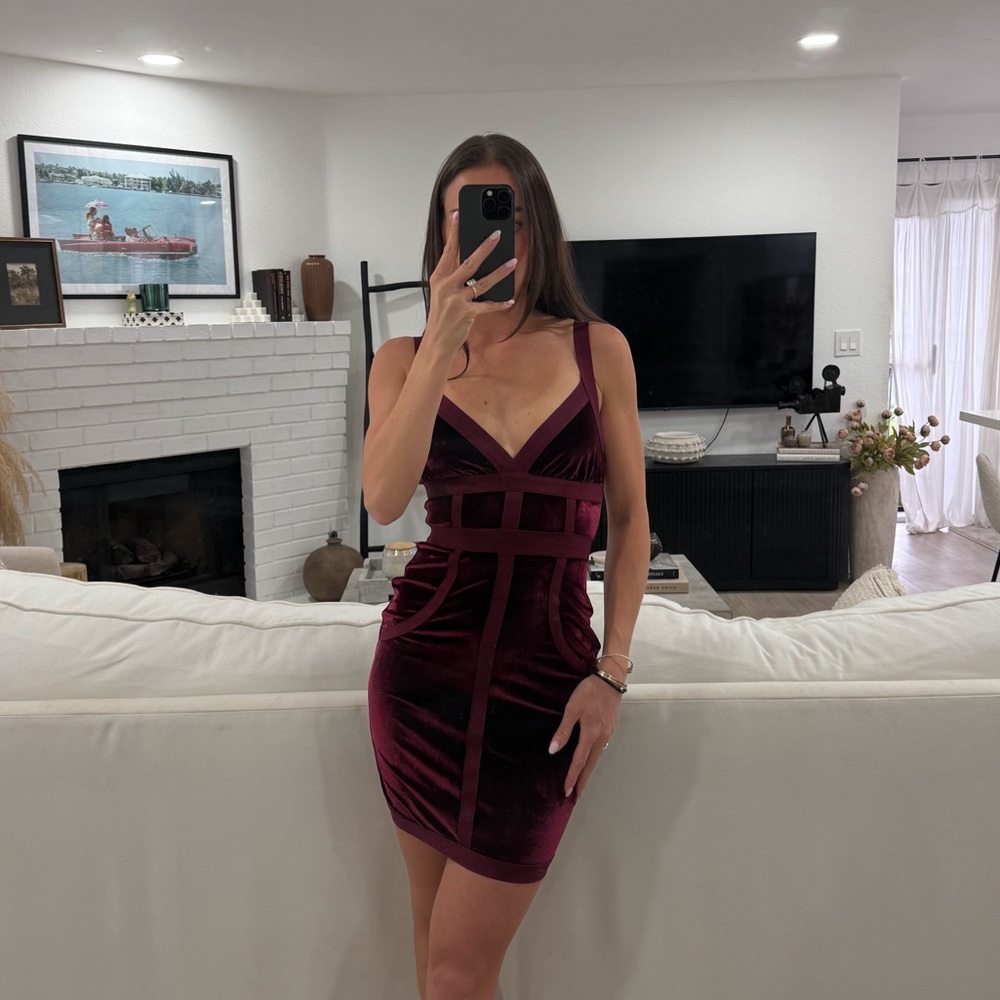 House of CB Velvet Dress - Picture 2 of 10